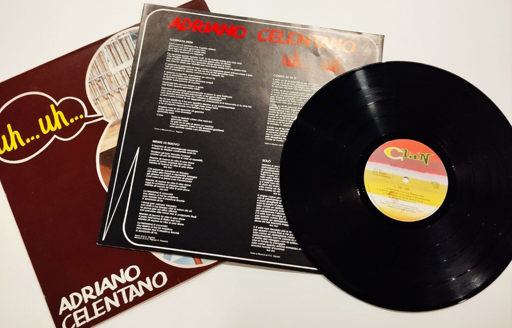 Винтажная виниловая пластинка LP Adriano Celentano Uh Uh (Italy 1982)