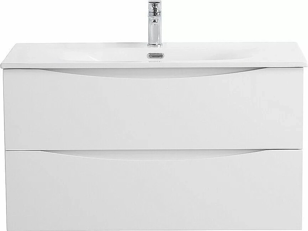 Тумба с раковиной BelBagno MARINO-CER-N-1000-2C-SO-BL-P Bianco Lucido