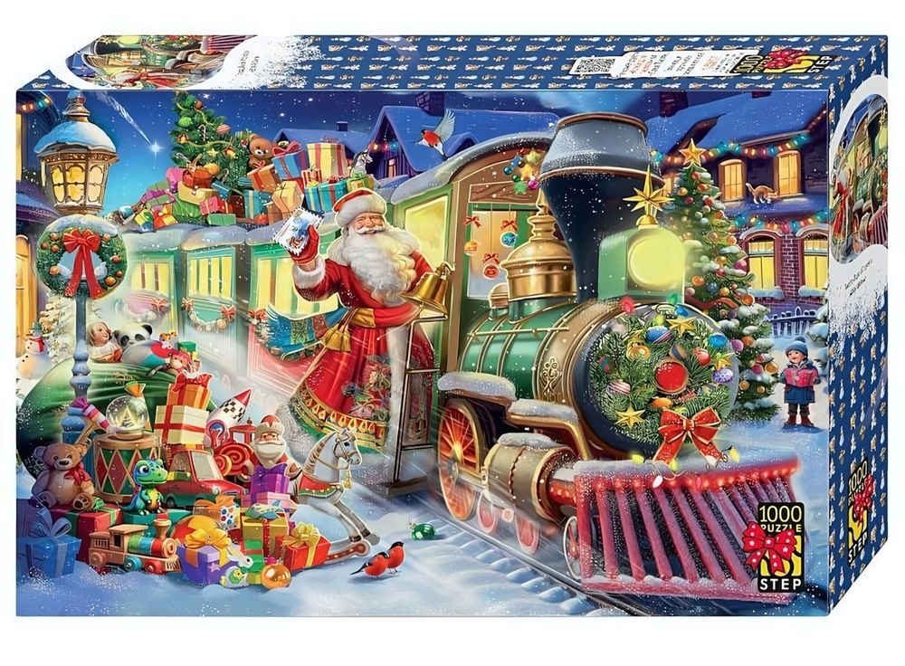 Пазл 1000эл. "Поезд Деда Мороза" (Степ пазл)