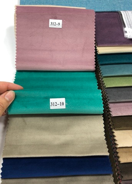 Шторы из однотонного бархата матового, цвет 10