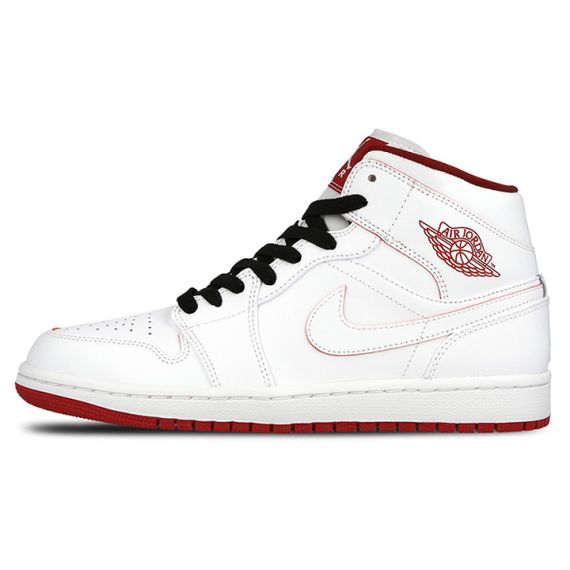 Jordan Air Jordan 1 Retro Mid White Gym Red Black 2016