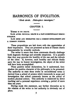 Harmonics of Evolution: The Philosophy of Individual Life, Based Upon Natural Science, as Taught . | Florence Chance Huntley