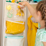 Кармашки для детского сада на резинке. Жираф