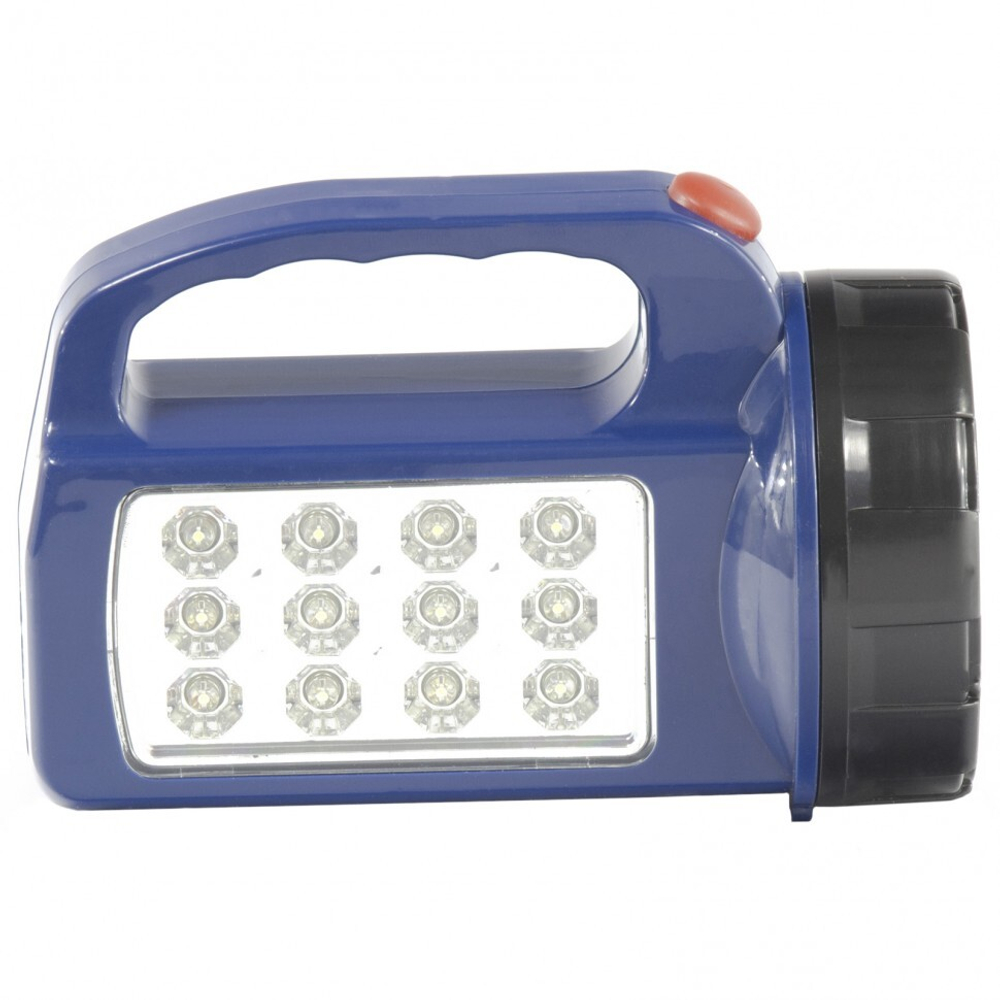 Фонарь поисковый, 1 W + 12LED, 3 х АА. STERN