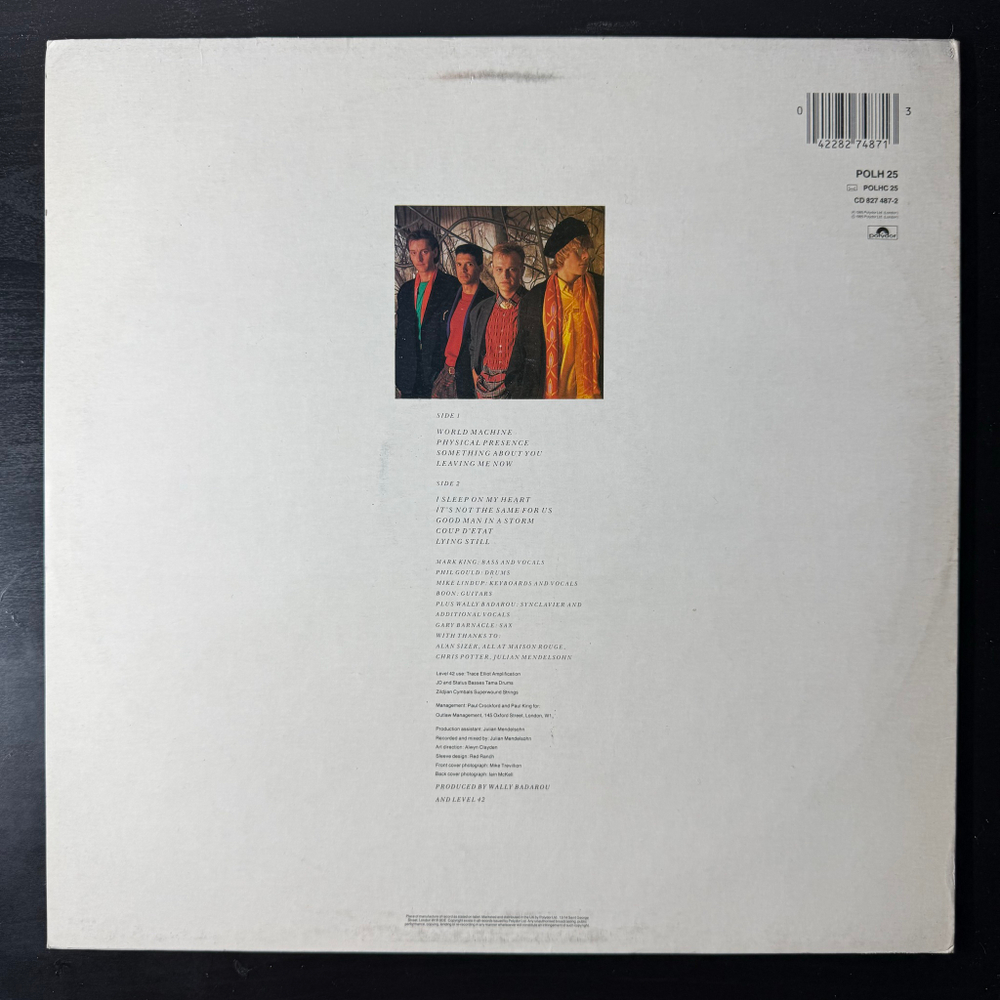 Level 42 ‎– World Machine (Англия 1985г.)