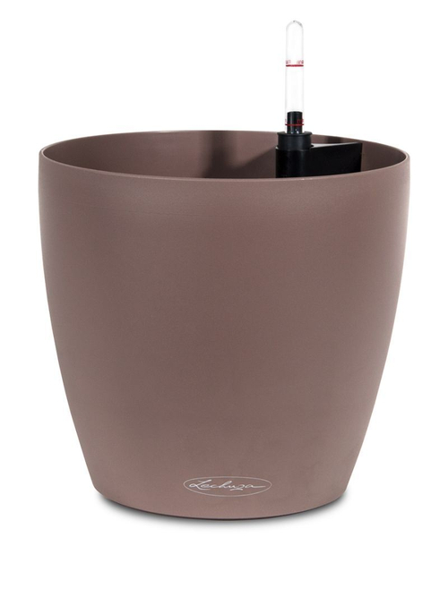 Кашпо Lechuza "Color Classico Complete nutmeg" (пластик), D35xH32 см