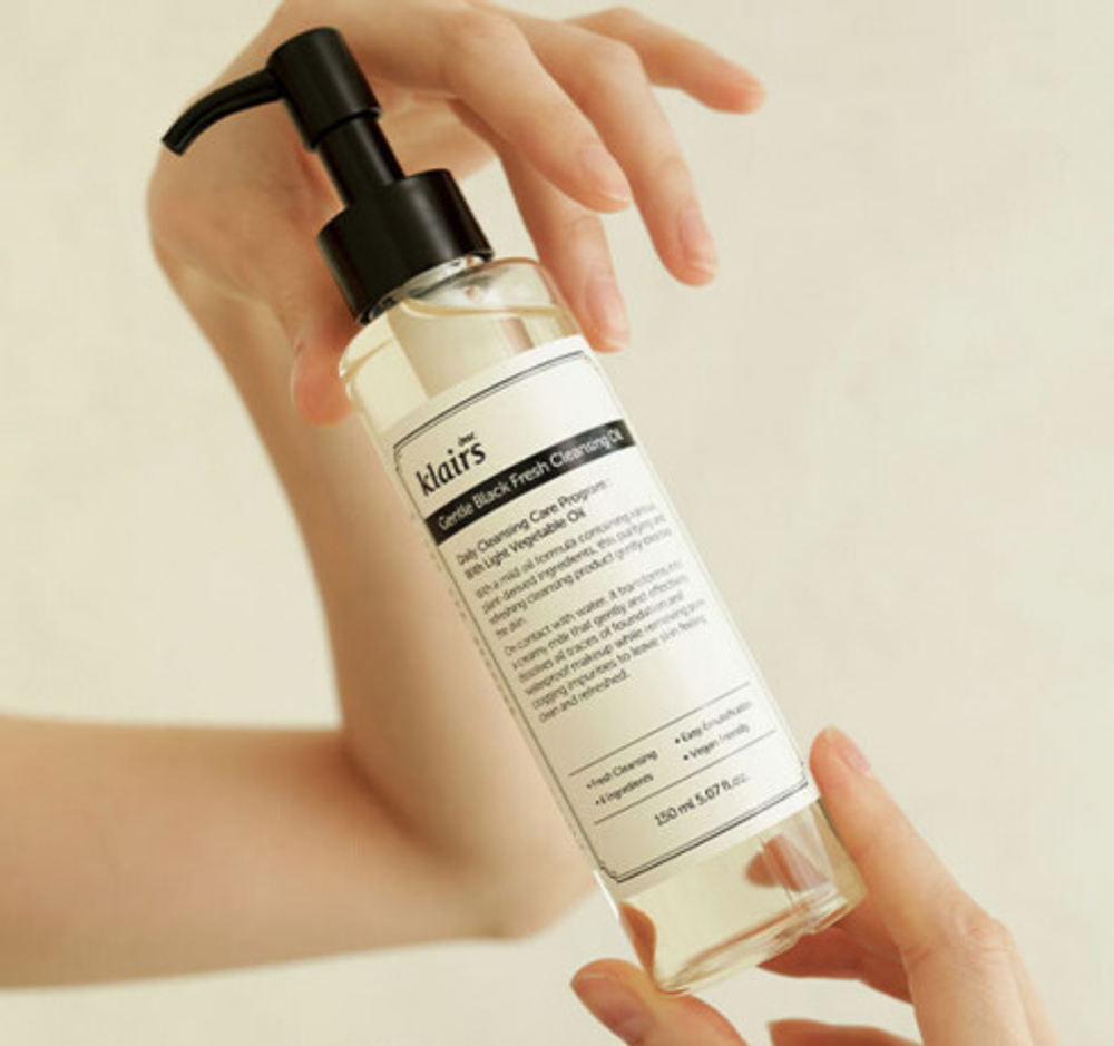 Dear, Klairs Gentle Black Fresh Cleansing Oil увлажняющее гидрофильное масло