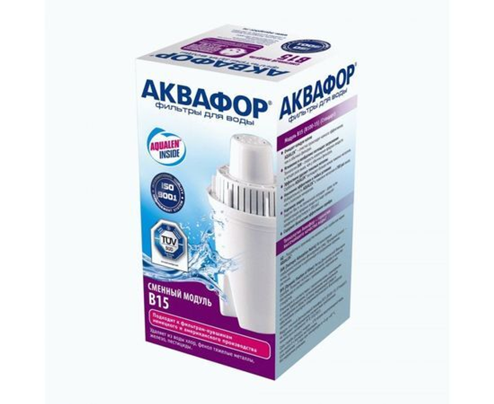 Модуль сменный для фильтра-кувшина Аквафор Стандарт B15, 11.4х6см