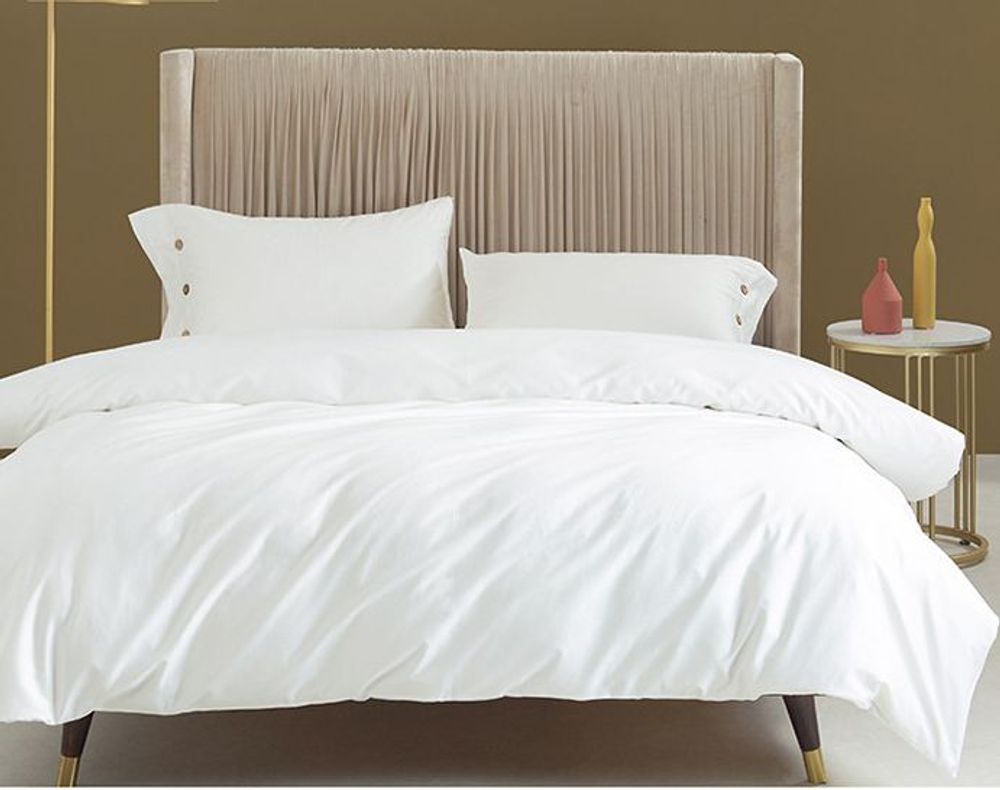 ZEPHYR HOME КПБ Семейный (2 пододеяльника) Египетский хлопок Белый