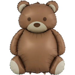 Шар (35''/89 см) Фигура, Мишка, Сатин, 1 шт. Ж4