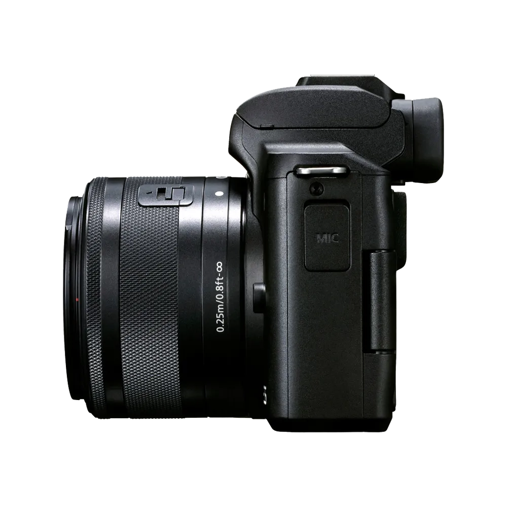 Беззеркальная камера Canon EOS M50 Mark II Vlogger Kit EF-M 15-45mm f/3.5-6.3 IS STM. Черный