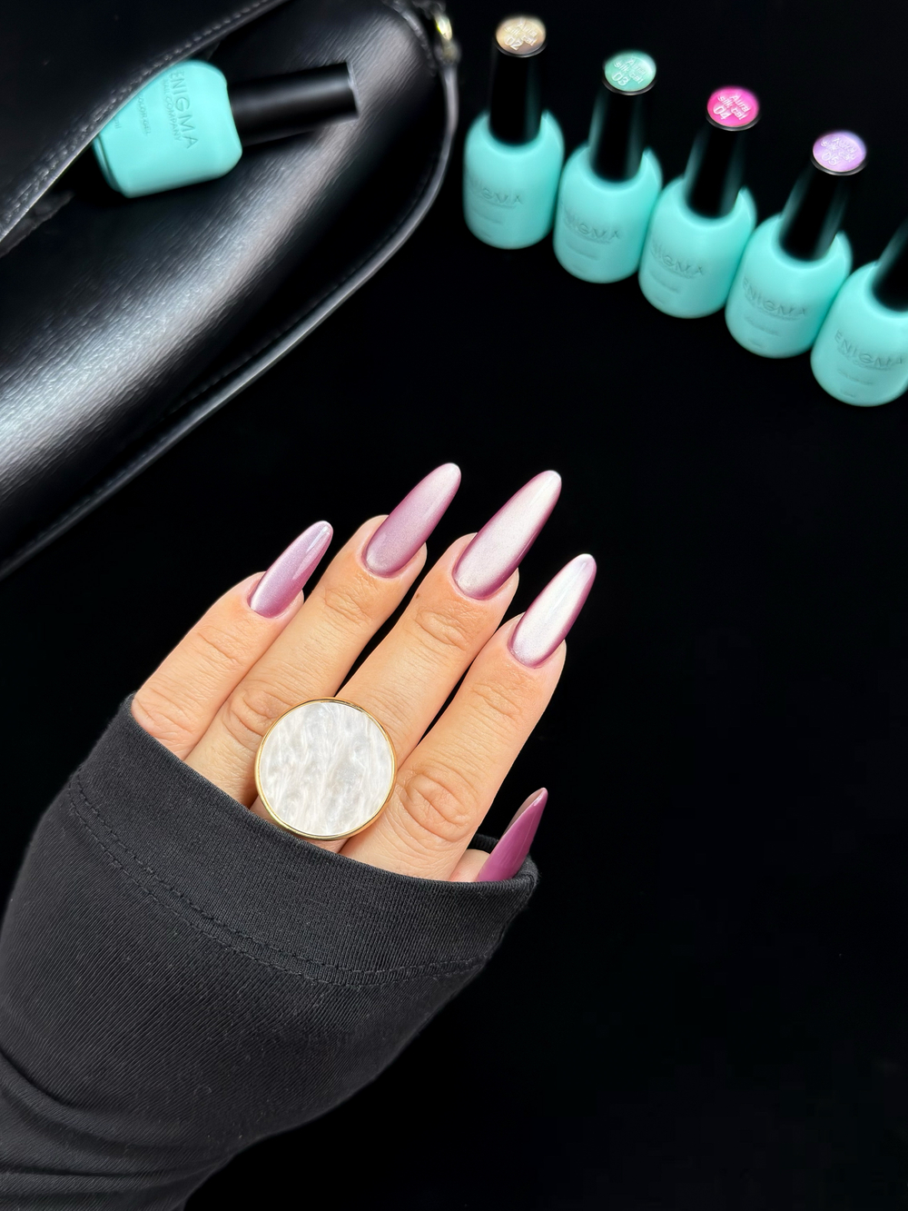 ENIGMANIC AURA Silk Cat Gel Polish with Cat's Eye Effect, 10 ml. #06