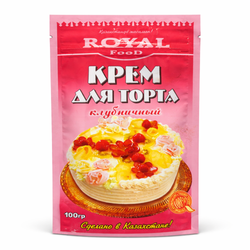 Крем для торта Royal клубничный 100 гр