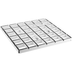 Светильник светодиодный ЭРА DVO21-08-O-4K80-5-B 8Вт 4000K 600Лм Домино черный грильято 100х100 Опал | Офисные Светильники Россия