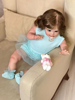 Кукла Реборн мягконабивная 60см в пакете (FA-340)