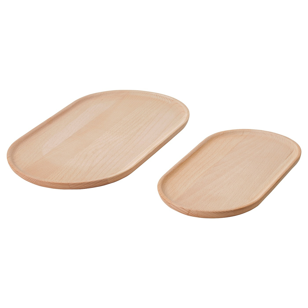 IKEA SMÖRLING  (ИКЕА СМÖРЛИНГ)  -  Поднос, комплект из 2 штук, бук