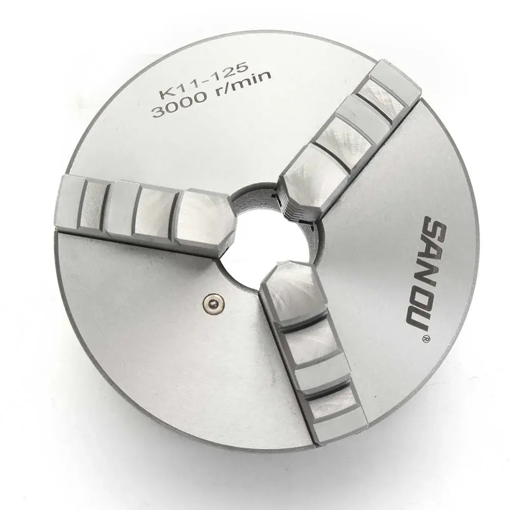 Токарный патрон К11-125 мм, трехкулачковый, самоцентрирующийся