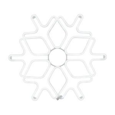 Фигура «Снежинка» из гибкого неона, 60х60 см, цвет свечения синий NEON-NIGHT