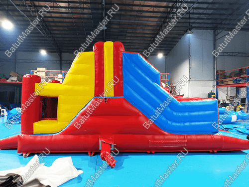 Детский надувной батут "Отличное настроение" 5,3*2,2*3,15 м