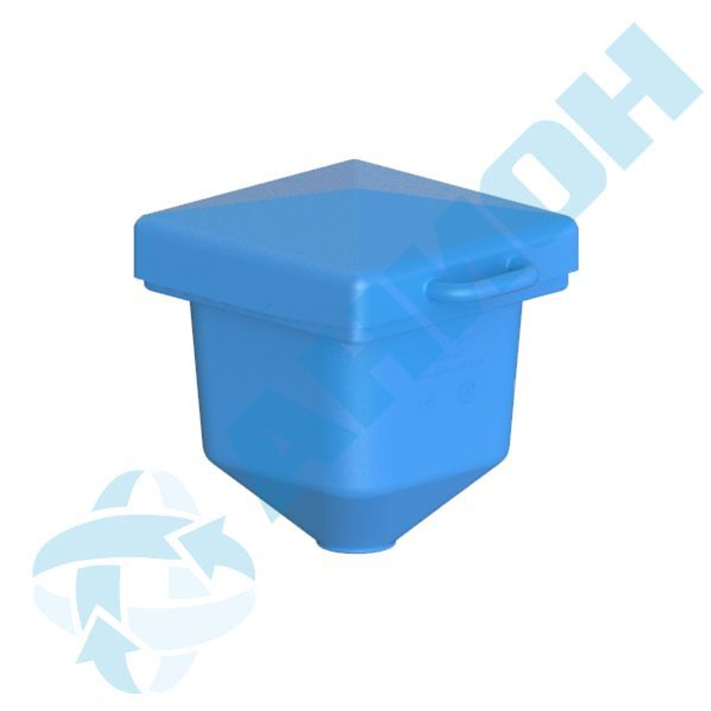 Бункер 45 л Анион 45 л. конусный (550x470x540см;синий) - арт.559502