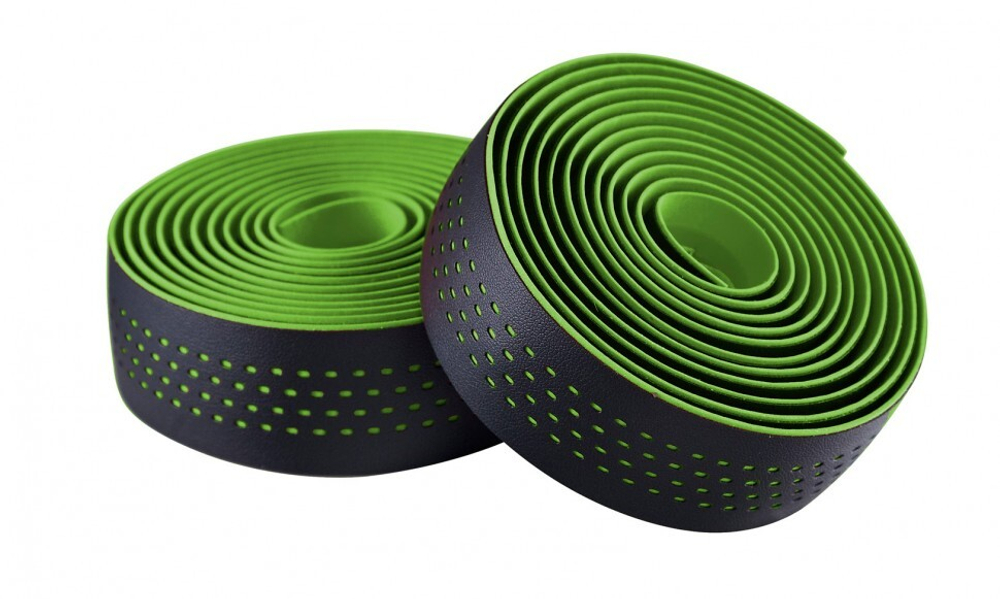 Обмотка на руль Merida Microfiber, with Shockproof Pro black/green (2057006340)