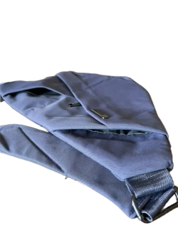 Сумка через плечо текстильная QOZA, синяя