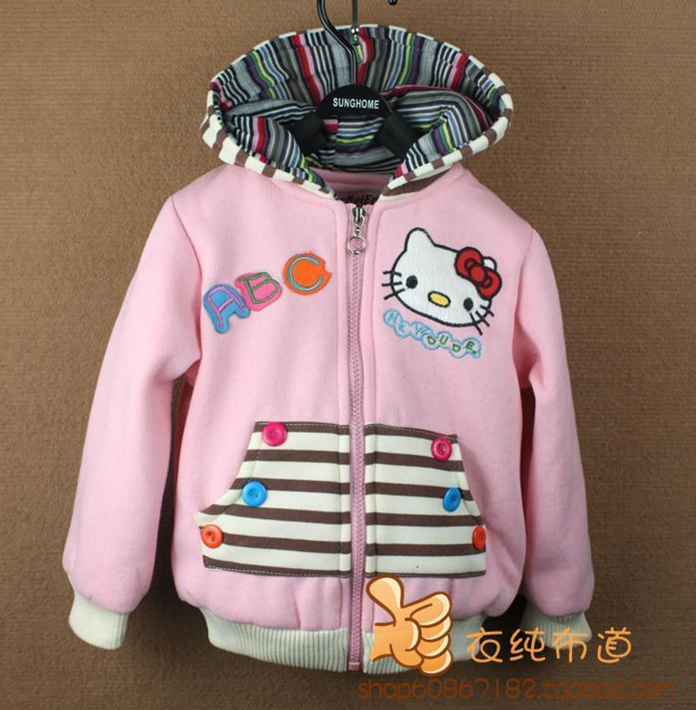 Худи на молнии с принтом Hello Kitty