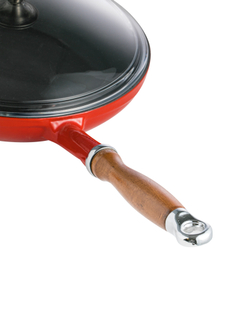 Сковорода с крышкой 2.3л 28см LAVA красная