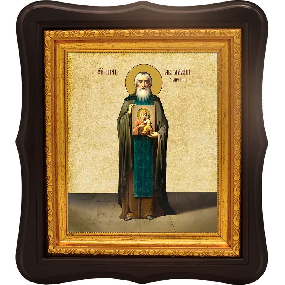 Аврамий (Авраамий) Галичский, Чухломской, Городецкий преподобный. Икона на холсте.