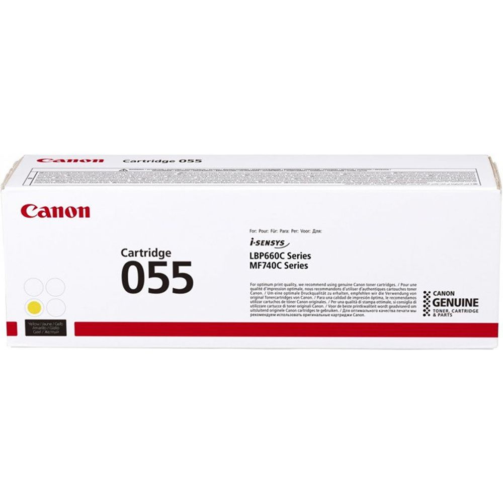 Картридж CANON 055 Y для Canon MF742/MF744/MF746/LBP663/664 желтый 2.1k