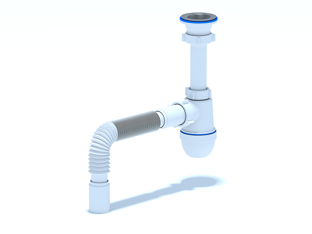 Сифон Ани 1 1/2"* 40 с гибкой трубой 40х40/50 (30)/(Е16 кор.пал.)