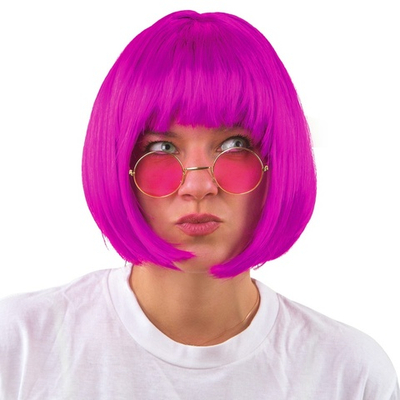 Парик карн Каре лиловый 30см