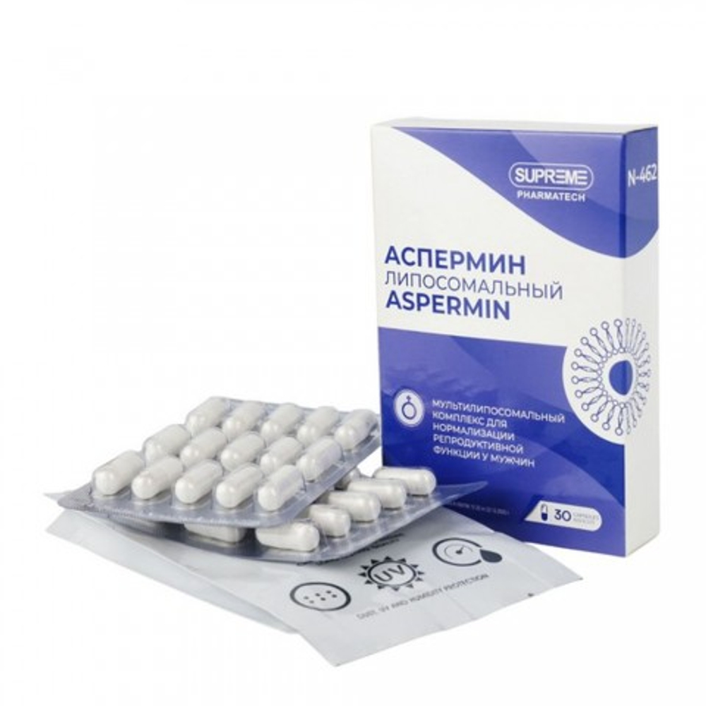 Аспермин капсулы SUPREME PHARMATECH N462 30 шт.