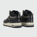 Кроссовки Nike Air Force 1 Mid Grey / Black with Fur