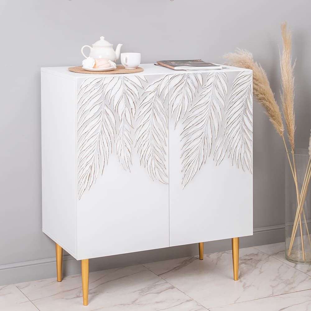 Комод Тропик Стайл с 2 полками Айс Голд