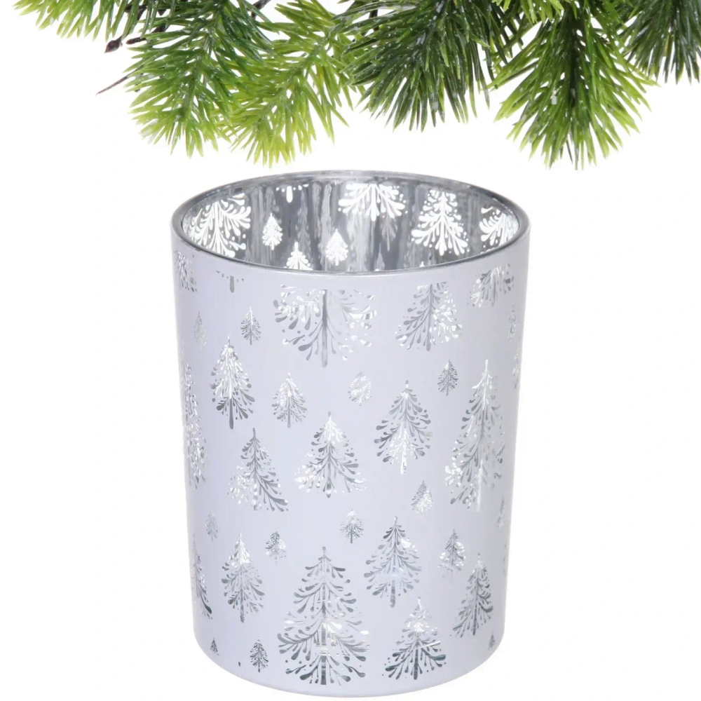 Подсвечник «Сказочная метель» 10*12,5 см, Белый