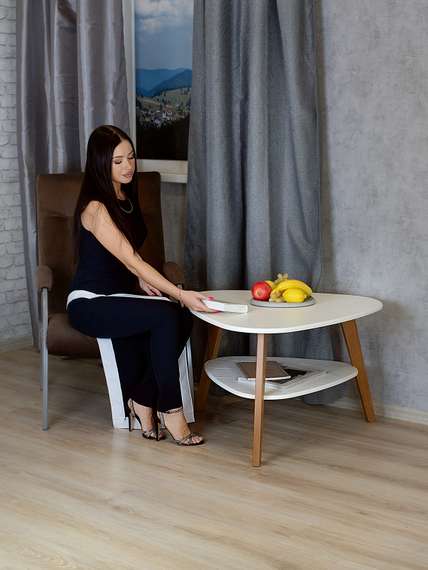 Стол журнальный BeautyStyle 24 белый/бук