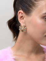 Пусеты Flower Gold