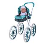 Коляска для куклы лежачая, пакет LM918-15
