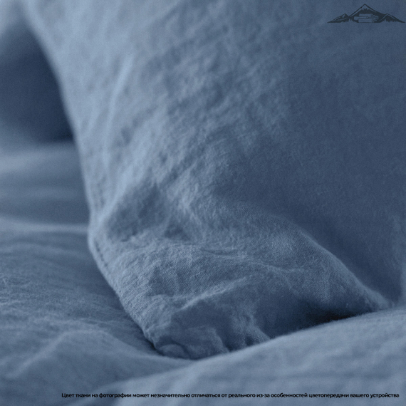 Вареный (стираный) хлопок, цв.Джинс меланж | ш.250 см | 145 г/м² | хлопок-100%