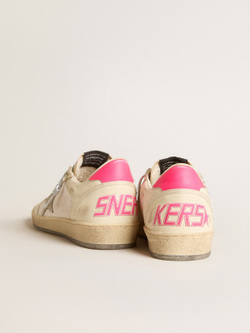 Ball Star LTD in nappa leather and mesh with suede star and leather heel tab
