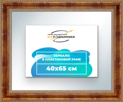 Зеркало настенное в раме 40x65