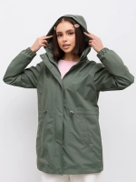 Ветровка с капюшоном удлиненная