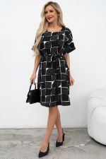 Платье Азалия (черный/белый)-52р-р Р11-1211/3 Nikol