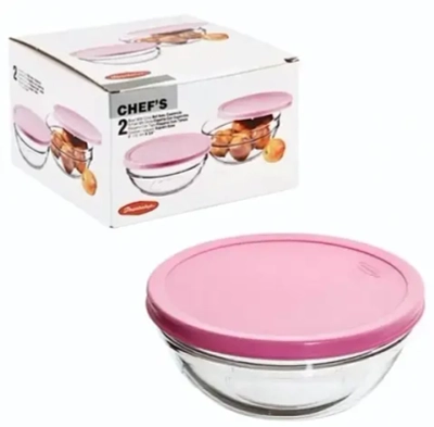 Набор салатников стеклянных салатников 2шт 17см «Шеф С» 53563BD2