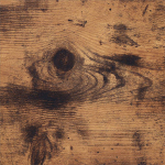 Вешалка настенная 30х60х31.7 см, Vasagle, Лофт, LCR11BX, корич-черн