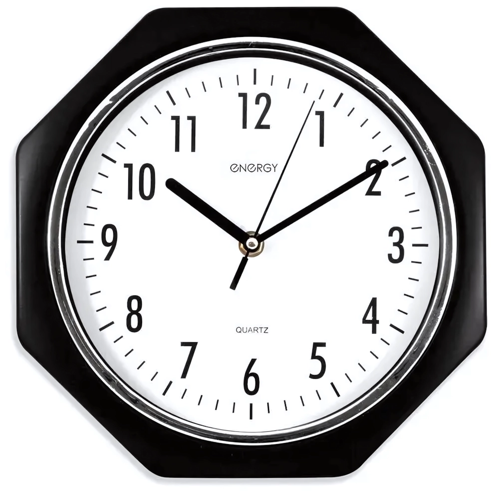 Часы настенные кварцевые ENERGY модель ЕС-06 восьмиугольные