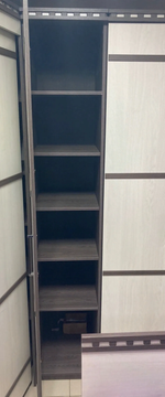 Пенал Шкаф 1-но дв для белья №2 Ольга-13 ЛДСП ясень анкор темн/ясень анкор св