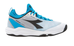 Теннисные кроссовки Diadora Speed Blushield Fly 3 + Clay - white/black/blue jewel