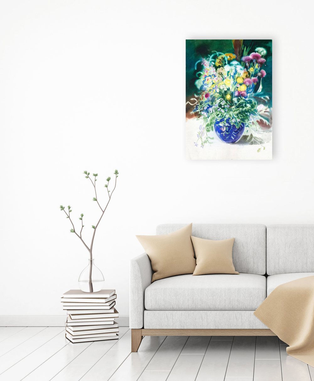 Э.Г. Васильева (род.1955). Букет полевых цветов. 1980-е. Бумага, акварель